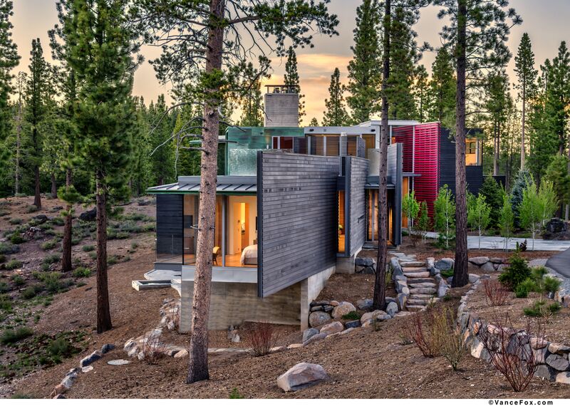 SlimLine 38 Ramen, SlimLine 38 Deuren, ConceptWall 50 Vliesgevels en Mosquito Overige producten - Martis Camp gelegen in Truckee, CA, Verenigde Staten van Amerika