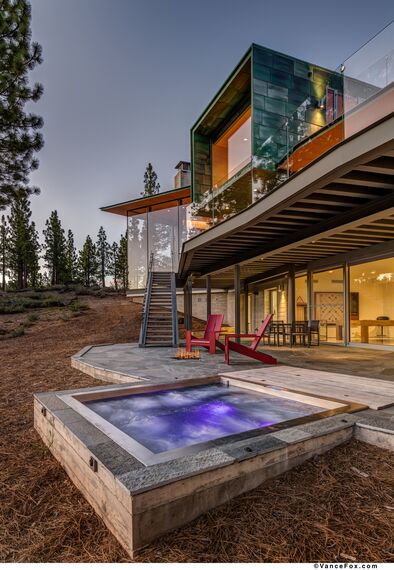 SlimLine 38 Ramen, SlimLine 38 Deuren, ConceptWall 50 Vliesgevels en Mosquito Overige producten - Martis Camp gelegen in Truckee, CA, Verenigde Staten van Amerika