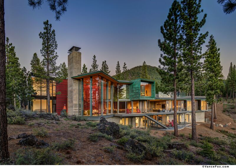 SlimLine 38 Ramen, SlimLine 38 Deuren, ConceptWall 50 Vliesgevels en Mosquito Overige producten - Martis Camp gelegen in Truckee, CA, Verenigde Staten van Amerika