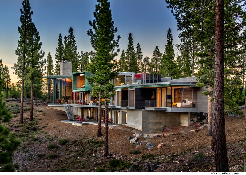 SlimLine 38 Ramen, SlimLine 38 Deuren, ConceptWall 50 Vliesgevels en Mosquito Overige producten - Martis Camp gelegen in Truckee, CA, Verenigde Staten van Amerika