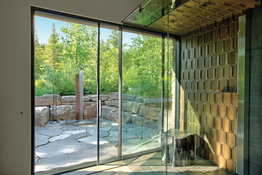 ConceptSystem 77 Ramen, ConceptSystem 77 Deuren, HiFinity Schuifsystemen en Purity Handgrepen - Flying Star Residence gelegen in Bridger Canyon, Verenigde Staten van Amerika