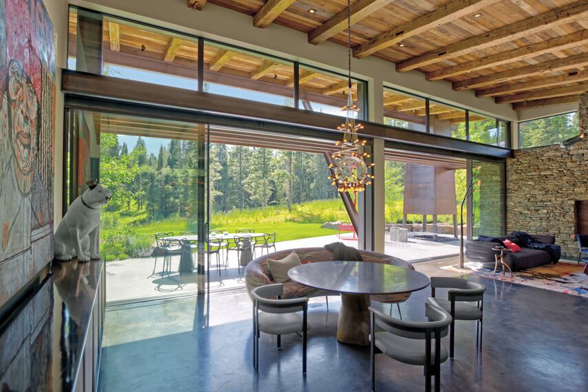 ConceptSystem 77 Ramen, ConceptSystem 77 Deuren, HiFinity Schuifsystemen en Purity Handgrepen - Flying Star Residence gelegen in Bridger Canyon, Verenigde Staten van Amerika