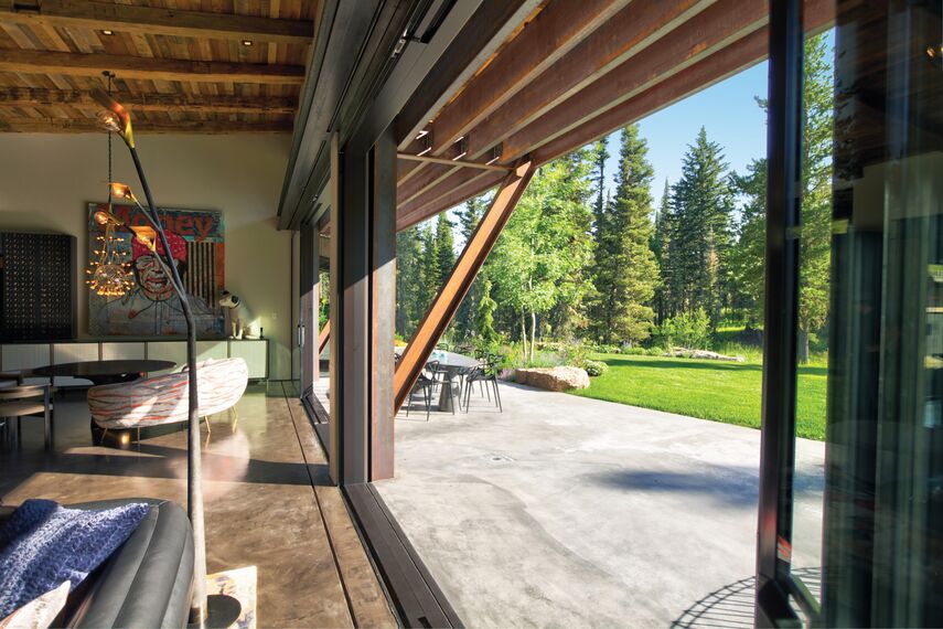 ConceptSystem 77 Ramen, ConceptSystem 77 Deuren, HiFinity Schuifsystemen en Purity Handgrepen - Flying Star Residence gelegen in Bridger Canyon, Verenigde Staten van Amerika