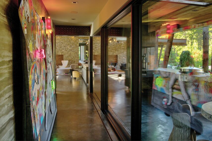 ConceptSystem 77 Ramen, ConceptSystem 77 Deuren, HiFinity Schuifsystemen en Purity Handgrepen - Flying Star Residence gelegen in Bridger Canyon, Verenigde Staten van Amerika
