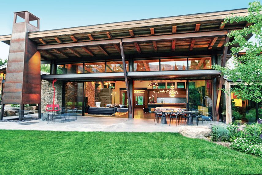 ConceptSystem 77 Ramen, ConceptSystem 77 Deuren, HiFinity Schuifsystemen en Purity Handgrepen - Flying Star Residence gelegen in Bridger Canyon, Verenigde Staten van Amerika