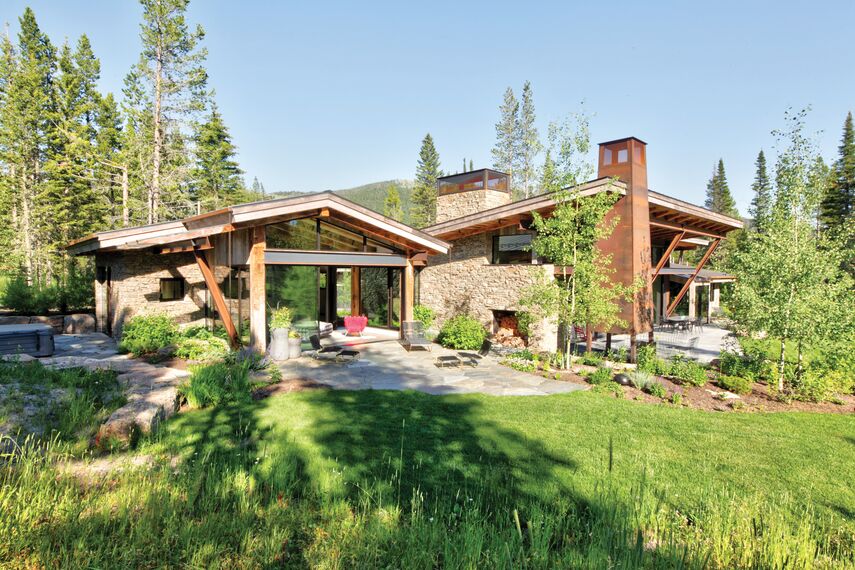 ConceptSystem 77 Ramen, ConceptSystem 77 Deuren, HiFinity Schuifsystemen en Purity Handgrepen - Flying Star Residence gelegen in Bridger Canyon, Verenigde Staten van Amerika