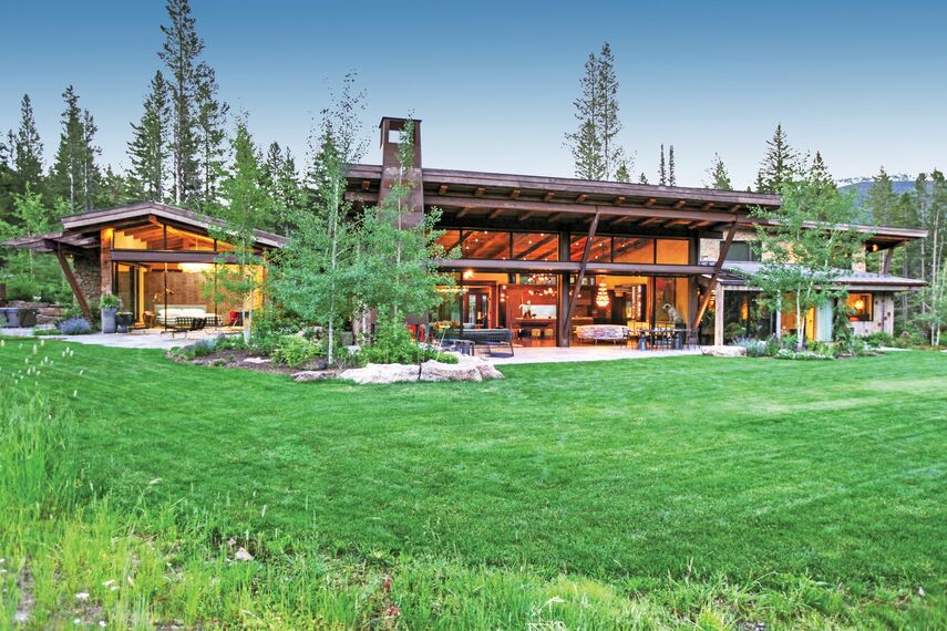 ConceptSystem 77 Ramen, ConceptSystem 77 Deuren, HiFinity Schuifsystemen en Purity Handgrepen - Flying Star Residence gelegen in Bridger Canyon, Verenigde Staten van Amerika
