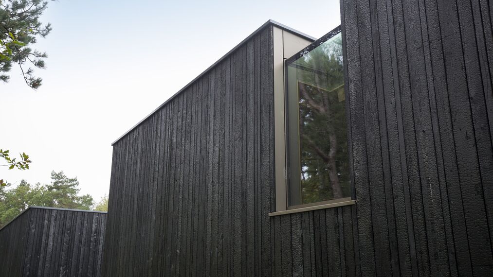 HiFinity Schuifsystemen - Villa Villa Meijendel: zwarthouten duinvilla vol natuurbeleving gelegen in Wassenaar, Nederland