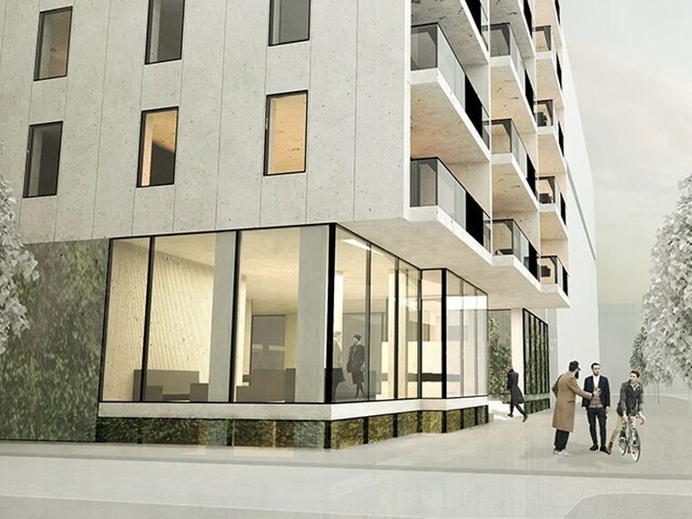 ConceptWall 50 Vliesgevels, MasterLine 8 Ramen, ConceptSystem 77 Ramen en ConceptSystem 77 Brandwerend Ramen - Appartementencomplex Willemstoren gelegen in Rotterdam, Nederland