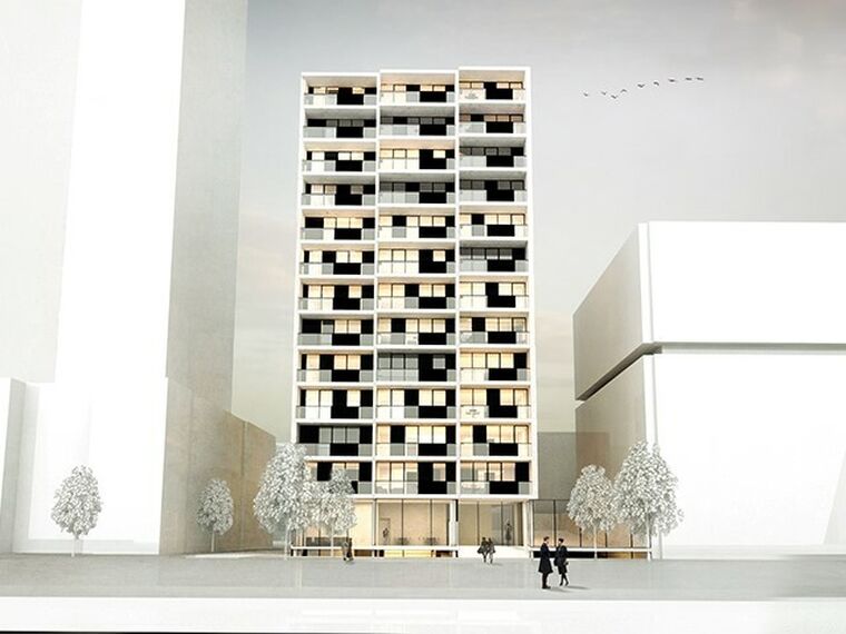 ConceptWall 50 Vliesgevels, MasterLine 8 Ramen, ConceptSystem 77 Ramen en ConceptSystem 77 Brandwerend Ramen - Appartementencomplex Willemstoren gelegen in Rotterdam, Nederland