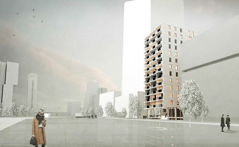 ConceptWall 50 Vliesgevels, MasterLine 8 Ramen, ConceptSystem 77 Ramen en ConceptSystem 77 Brandwerend Ramen - Appartementencomplex Willemstoren gelegen in Rotterdam, Nederland