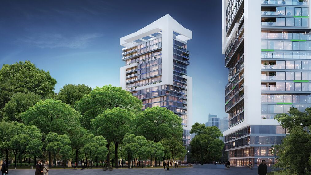 HiFinity Schuifsystemen - Appartementencomplex Black Forest Building 11 gelegen in Shanghai, China