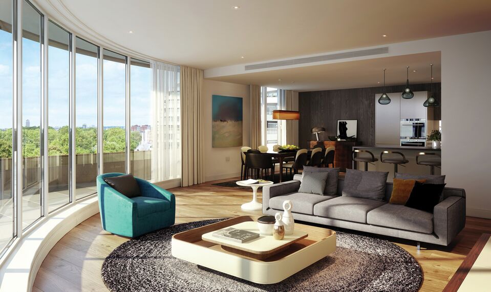 ConceptWall 50 Vliesgevels, ConceptSystem 77 Ramen en ConceptFolding 77 Schuifsystemen - Vista gelegen in London, Verenigd Koninkrijk