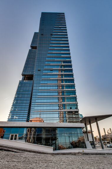 ConceptWall 50 Structureel geklemd Vliesgevels - Paragon Tower gelegen in Ankara, Turkije