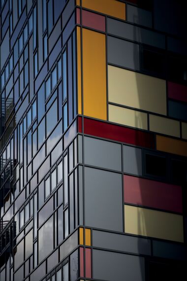 ConceptWall 50 Vliesgevels - Appartementencomplex Matchmakers Wharf gelegen in Stratford, Verenigd Koninkrijk