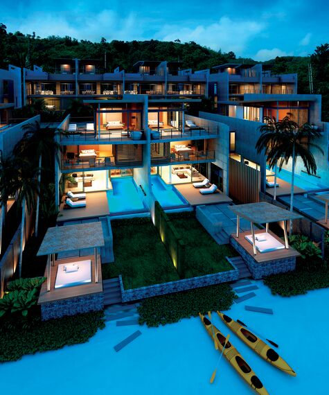 CP 96 Schuifsystemen, ConceptSystem 59Pa Deuren en ConceptSystem 59Pa Ramen - Eva Beach Resort gelegen in Phuket, Thailand