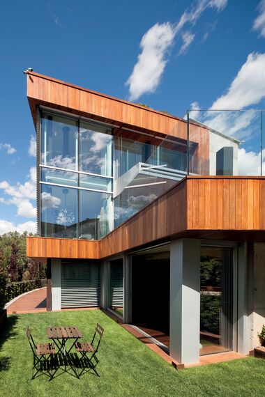 ConceptWall 60 Vliesgevels en ConceptPatio 130 Schuifsystemen - Private House El Papiol gelegen in Barcelona, Spanje