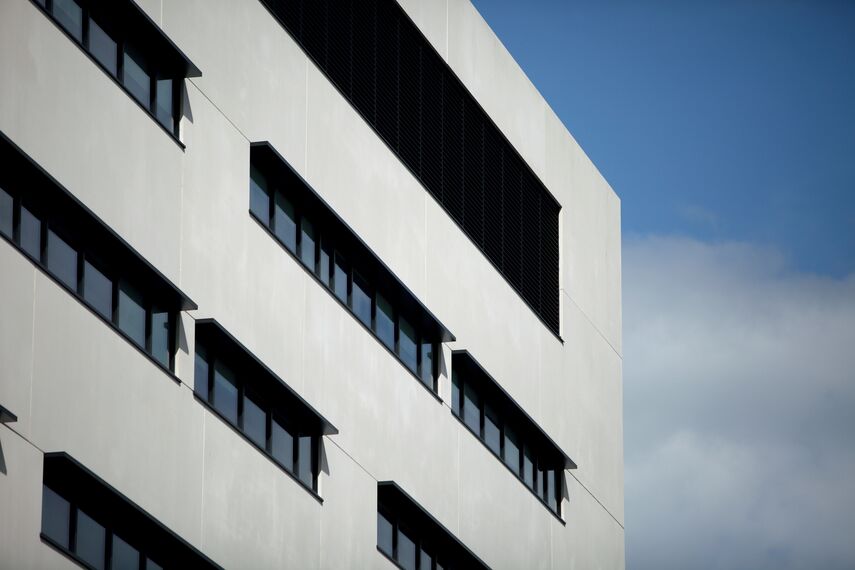 ConceptWall 50 Vliesgevels - Office building Severn Trent Headquarters gelegen in Coventry, Verenigd Koninkrijk