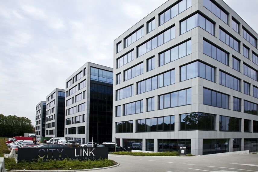 ConceptWall 50 Vliesgevels, ConceptSystem 68 Deuren en ConceptSystem 68 Ramen - Office building City Link Kantoren Berchem gelegen in Berchem, België