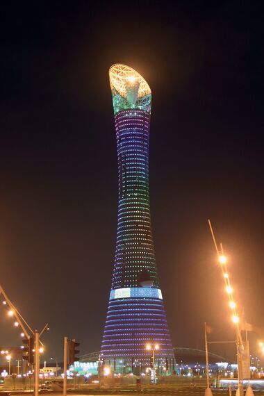 ConceptWall 50 Vliesgevels en ConceptWall 86 Vliesgevels - Business center Aspire Tower gelegen in Doha, Qatar