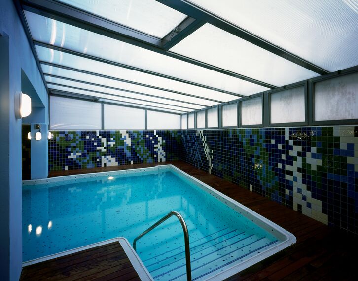 ConceptWall 50 Vliesgevels, ThermoRoof 200 Tuinkamers en RB 10 Overige producten - Swimming pool Hotel Portobello gelegen in Roquetas de Mar (Almeria), Spanje