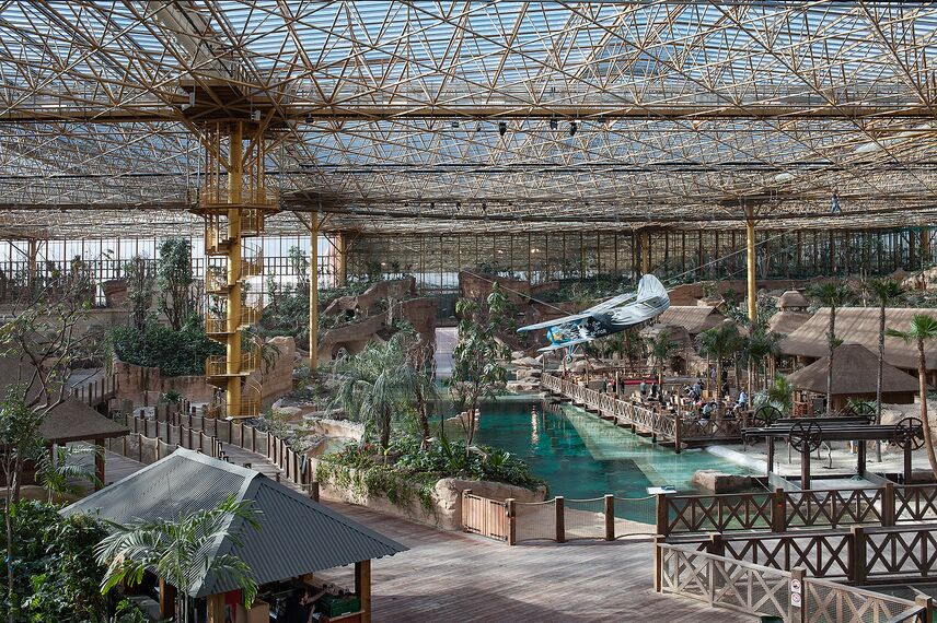 ConceptWall 50 Vliesgevels, ConceptSystem 77 Ramen, ConceptSystem 77 HI Ramen en ConceptWall 50-HI Vliesgevels - Edenya in Pairi Daiza, de grootste tropische kas ter wereld gelegen in Brugelette, België