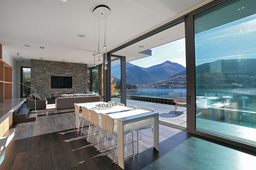 ConceptFolding 77 Schuifsystemen en ConceptSystem 77 Ramen - House Lake Wakatipu House gelegen in Otago, Nieuw-Zeeland