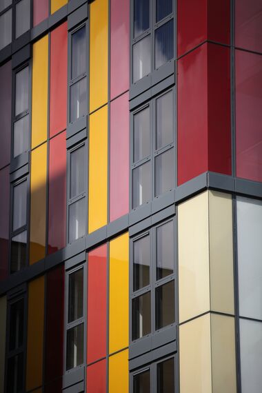 ConceptWall 50 Vliesgevels - Appartementencomplex Matchmakers Wharf gelegen in Stratford, Verenigd Koninkrijk