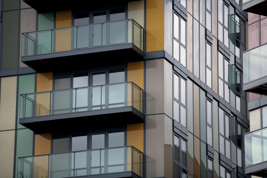 ConceptWall 50 Vliesgevels - Appartementencomplex Matchmakers Wharf gelegen in Stratford, Verenigd Koninkrijk