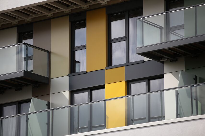 ConceptWall 50 Vliesgevels - Appartementencomplex Matchmakers Wharf gelegen in Stratford, Verenigd Koninkrijk