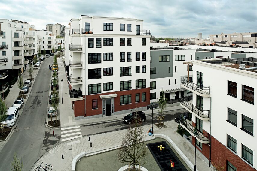 Appartementencomplex Housing complex Bervoets gelegen in Vorst, België