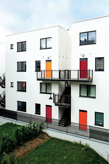 Appartementencomplex Housing complex Bervoets gelegen in Vorst, België