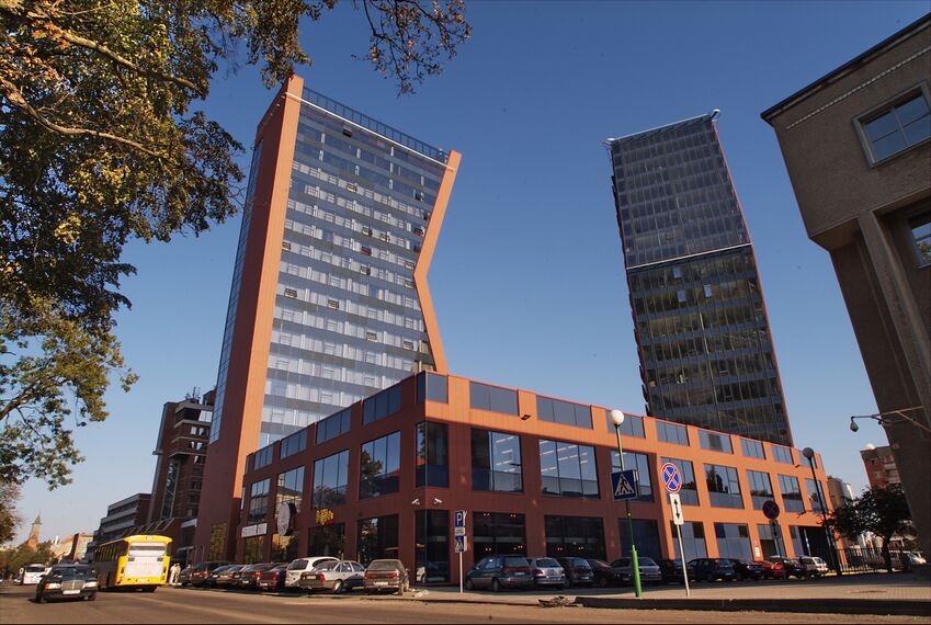 ConceptWall 50 Vliesgevels - Office building Multifunctional complex K&D gelegen in Klaipeda, Litouwen