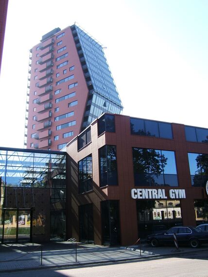 ConceptWall 50 Vliesgevels - Office building Multifunctional complex K&D gelegen in Klaipeda, Litouwen