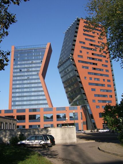 ConceptWall 50 Vliesgevels - Office building Multifunctional complex K&D gelegen in Klaipeda, Litouwen