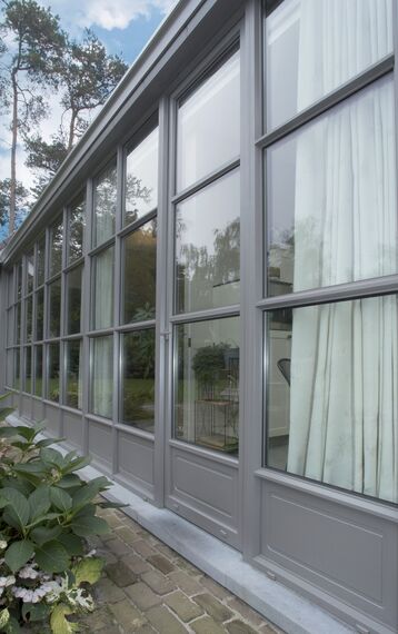 CS 38-SL Geannuleerde systemen, CS 38-SL Geannuleerde systemen en ConceptRoof 120 Tuinkamers - Conservatory Brasschaat 3 gelegen in Brasschaat, België