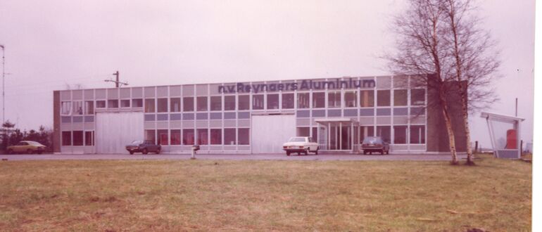 Historische afbeelding van Reynaers Campus.