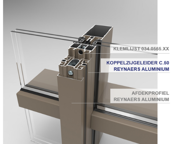 Combineer ConceptWall 50 met Renson Fixscreen Minimal