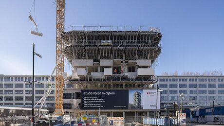 Trudo Toren in aanbouw Eindhoven