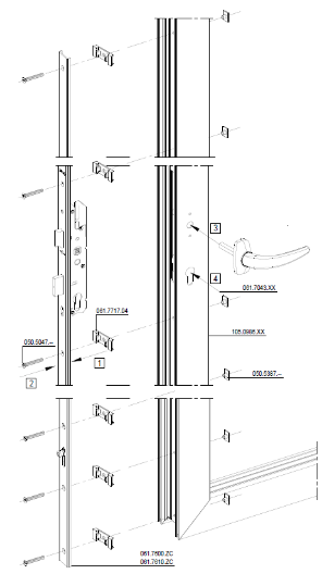 Nieuwe situatie deurslot ConceptFolding 68