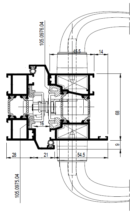 Oude situatie deurslot ConceptFolding 68