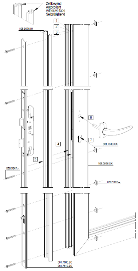 Oude situatie deurslot ConceptFolding 68