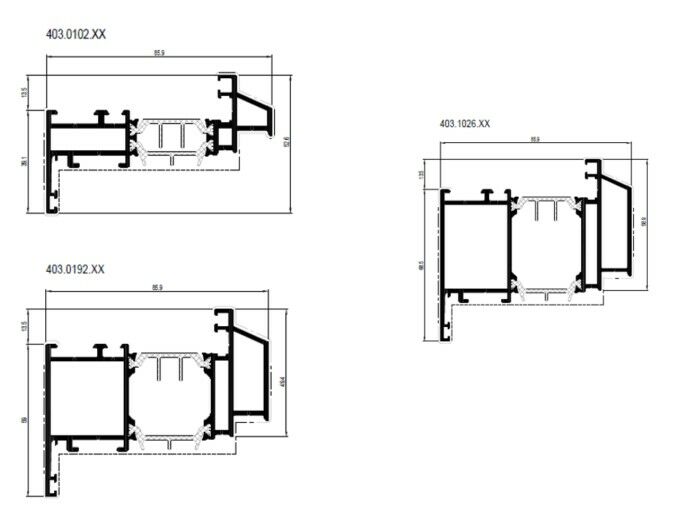 Reynaers Aluminium SlimLine 38 vleugels