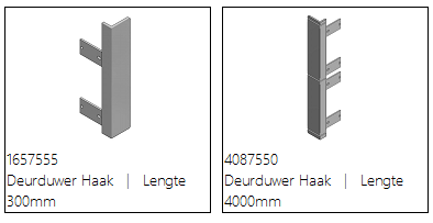 Deurtrekker L-vormig