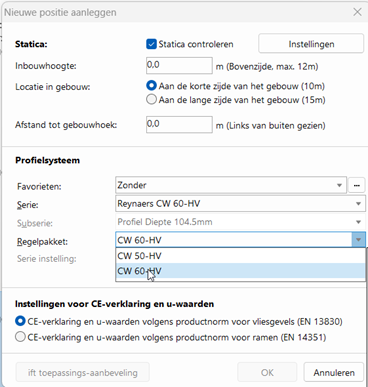 Invoer CW60-HV