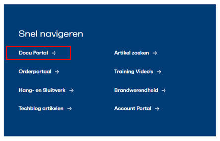 Klantenportaal Docu Portal
