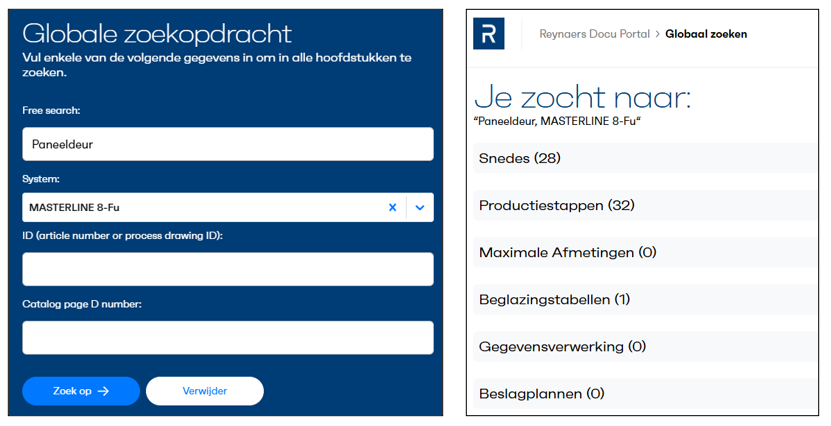 Docu Portal Globaal zoeken
