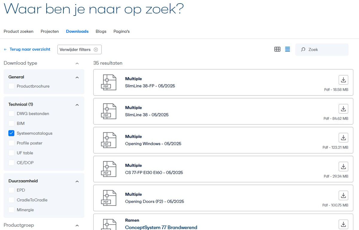 vervallen catalogus website_filters