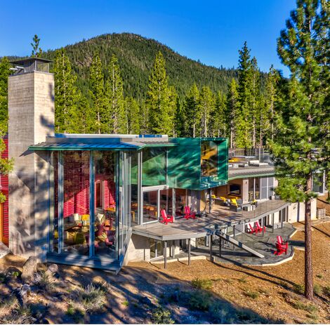 SlimLine 38 Ramen, SlimLine 38 Deuren, ConceptWall 50 Vliesgevels en Mosquito Overige producten - Martis Camp gelegen in Truckee, CA, Verenigde Staten van Amerika