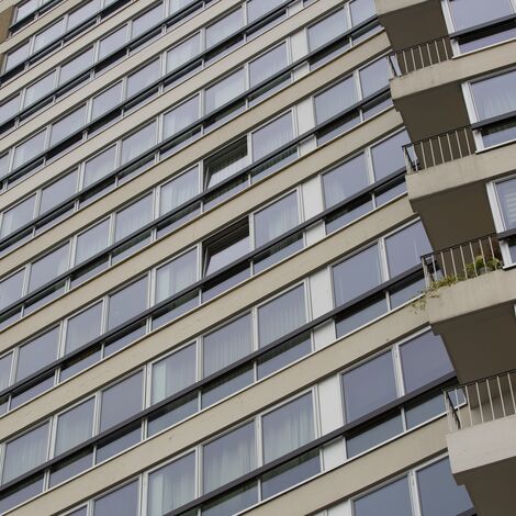 CS 38-SL Geannuleerde systemen en SlimLine 38 Ramen - Appartementencomplex Torenflat Maastricht: Facelift verbetert wooncomfort iconische Torenflat gelegen in Maastricht, Nederland